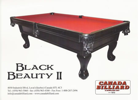 Black Beauty 2 Pool Table
